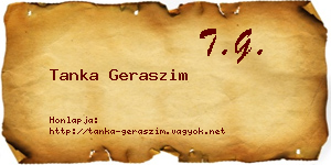 Tanka Geraszim névjegykártya